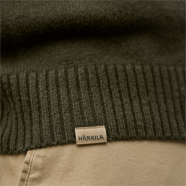 2026 Harkila Herren Vincent Merino Halb Zip Pullover 1060800470 - Rosin